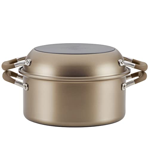 Hard-Anodized Nonstick 5 Qt. Dutch Oven & 10" Everything Pan Lid, Bronze J77197
