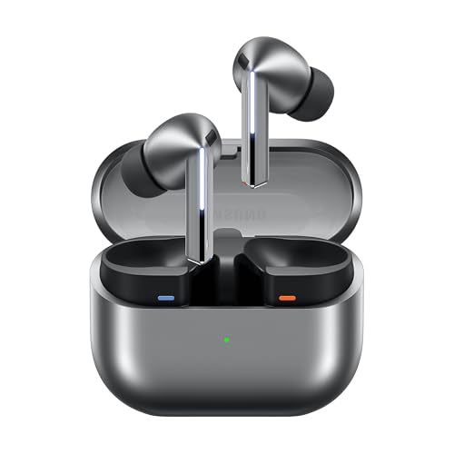 Silver Noise Cancelling Bluetooth Earbuds D4367