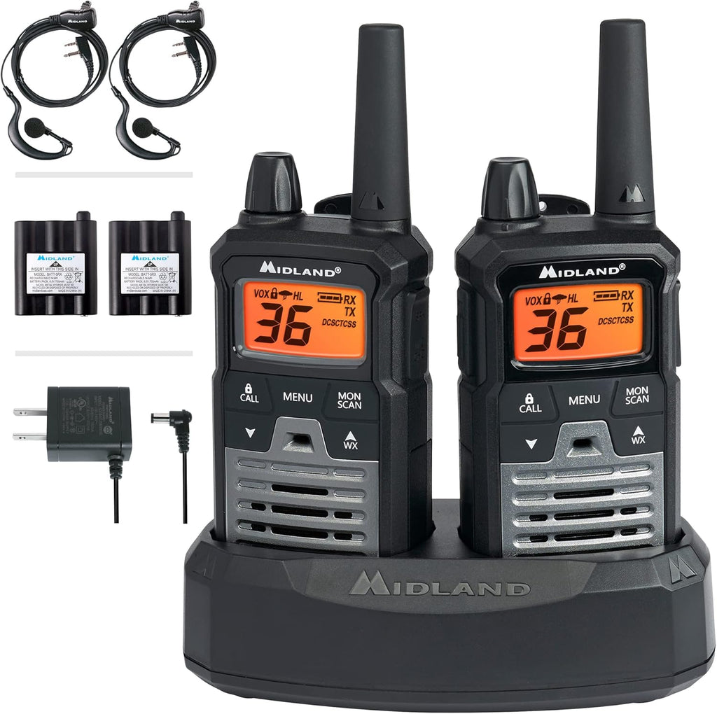 Camo 2 Radios Two Way Radio with NOAA Weather Scan S55507