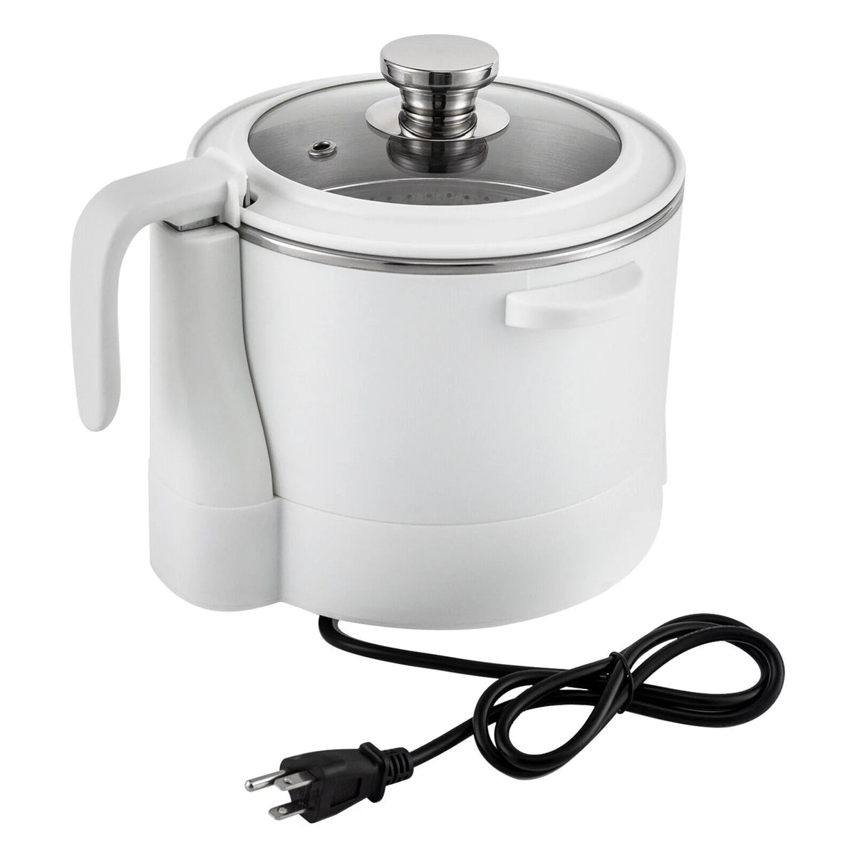 3L Automatic Lifting Electric Hot Pot with Steaming Basket 304 Stainless Steel E378364