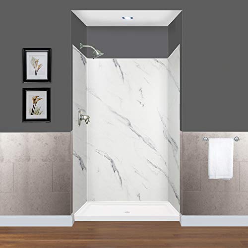 3-Panel Shower Wall Kit, 36-in L x 36-in W x 72-in H E218777