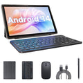 2 in 1 Tablet with Keyboard Case, 10 inch Android 14 Tablet, 6GB RAM+32GB ROM O13393
