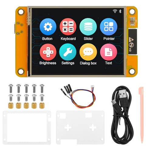 2 Pack 2.8" ESP32 Development Board WiFi Bluetooth Dual-core 240x320 Smart LCD Display TFT Module Touch Screen D258851