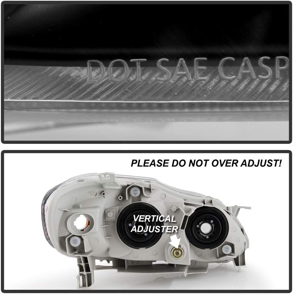 Black Replacement Headlights Driver + Passenger Side E3892
