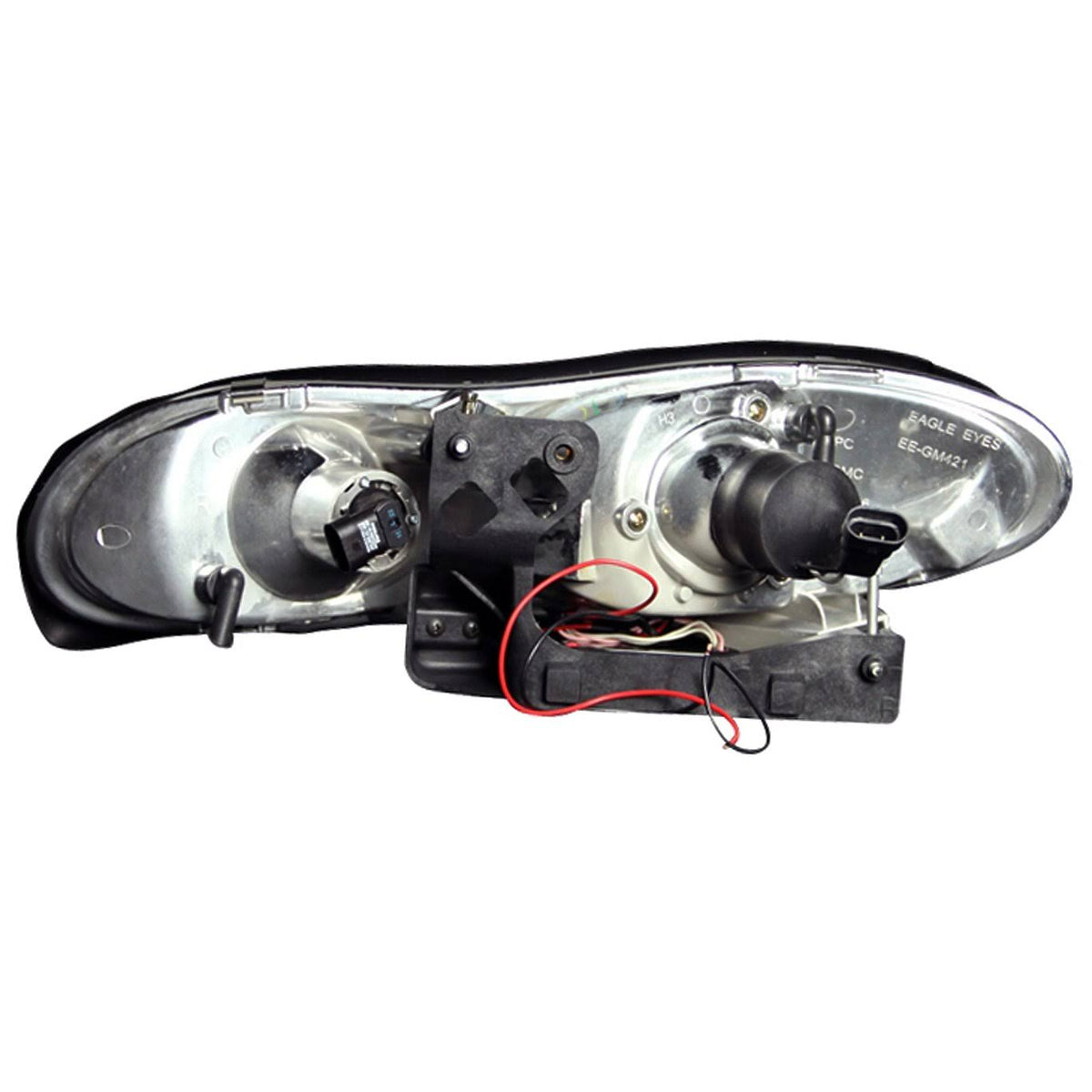 Black Projector Headlights with Halo H853