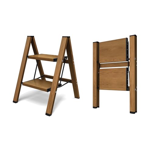 Gold Aluminum 3 Step Folding Stool X51979
