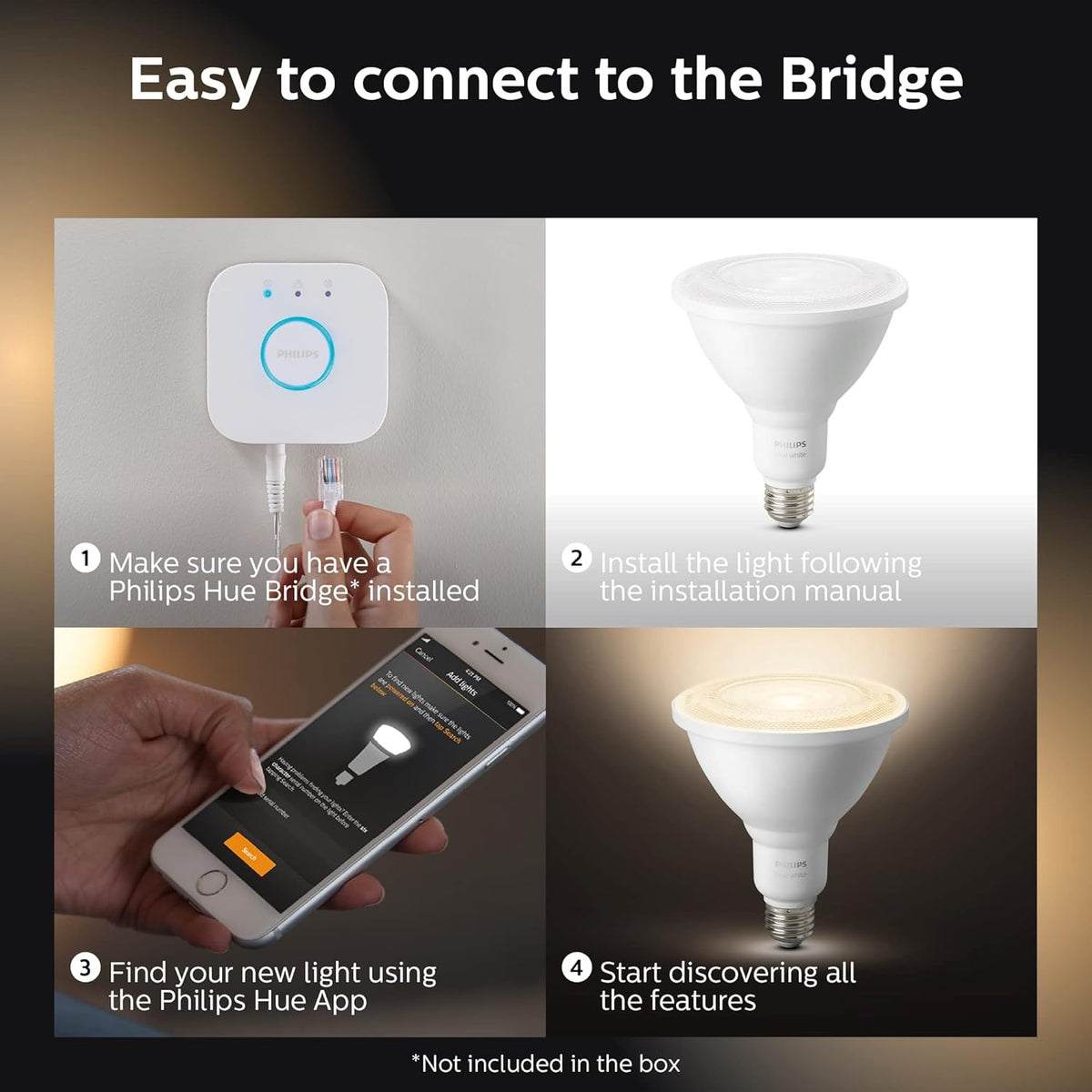 Smart PAR38 LED Bulb - Soft Warm White Light - 1 Pack - 1300LM - E26 - Weatherproof B49350