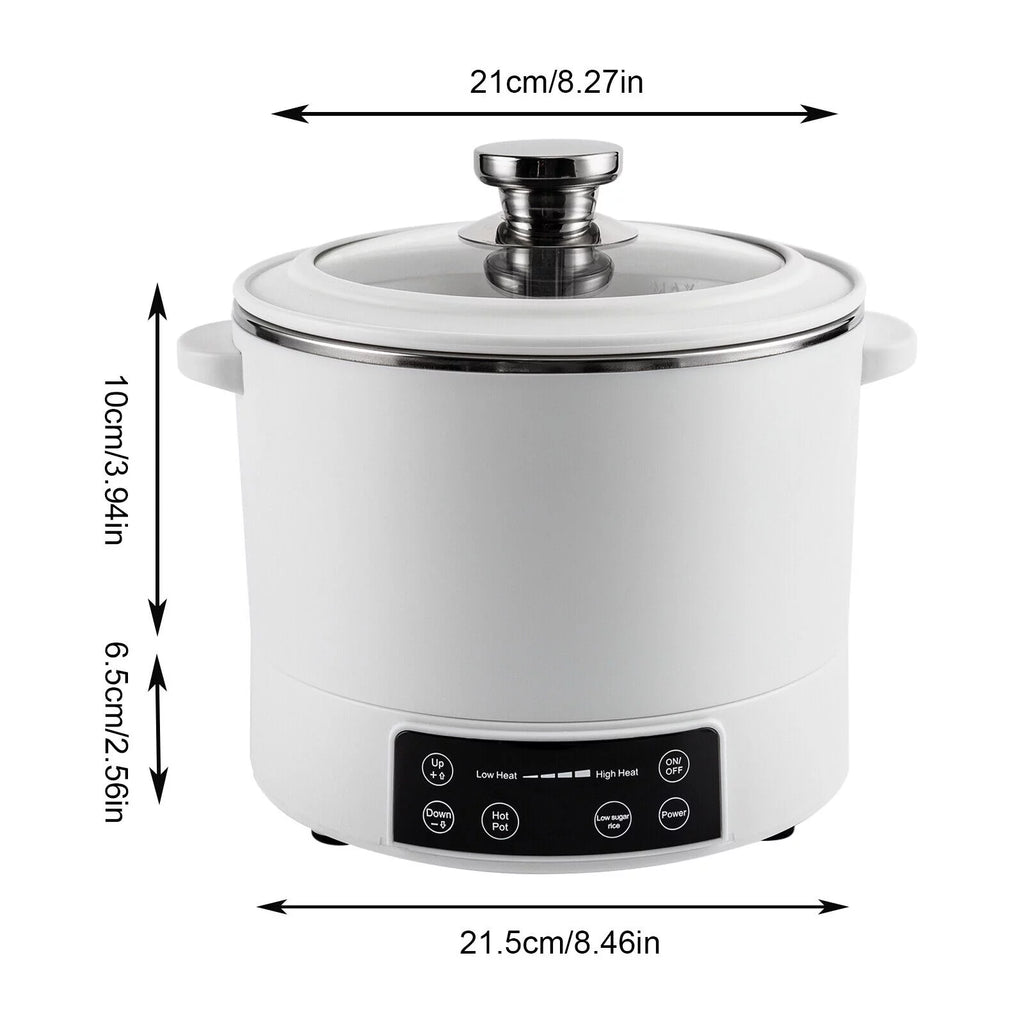 3L Automatic Lifting Electric Hot Pot with Steaming Basket 304 Stainless Steel E378364