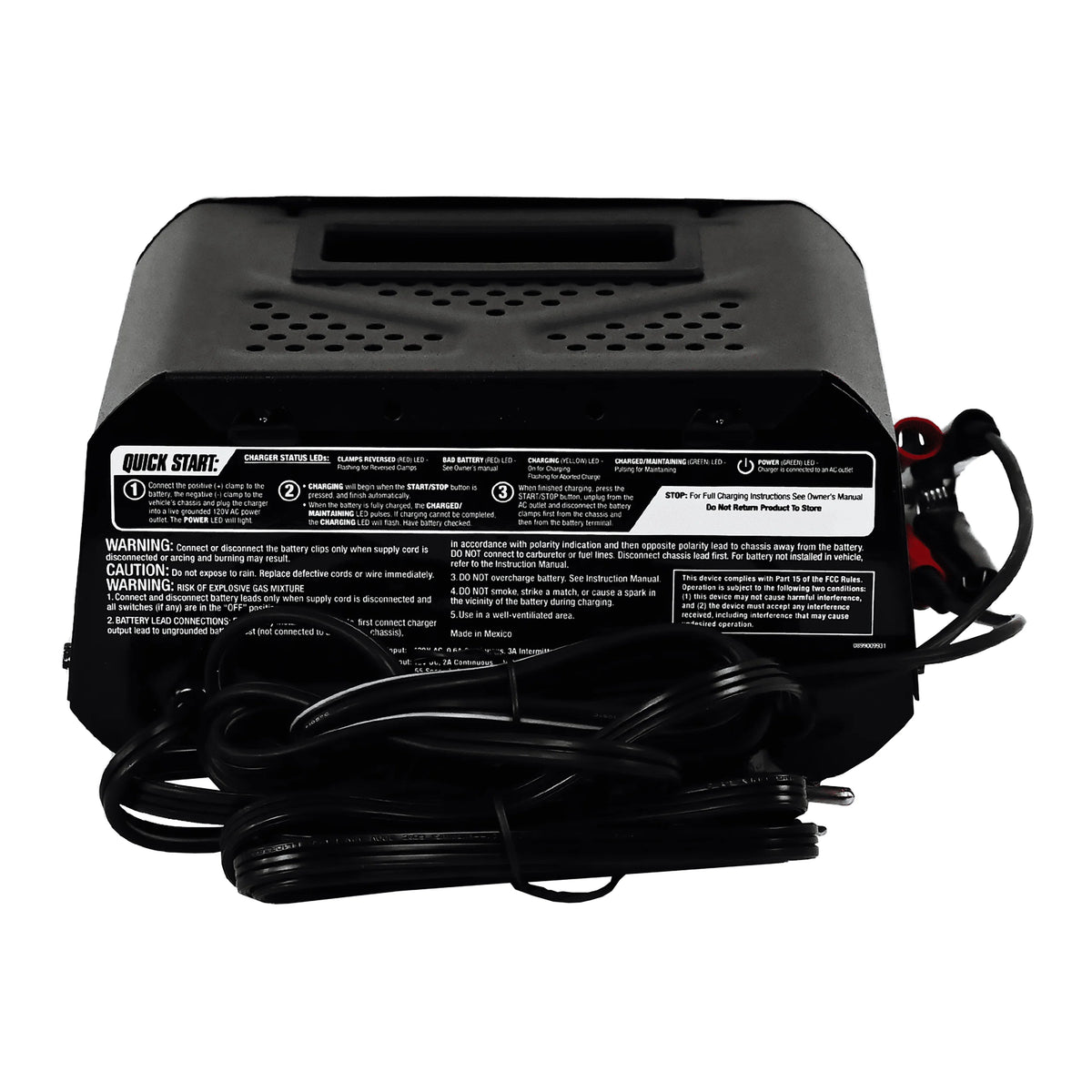 10-Amp 12V Fully Automatic Battery Charger and Maintainer D359