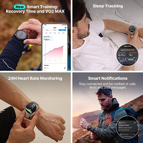 Obsidian Smartwatch with Snapdragon W5+ Gen 1 Wear OS P4934