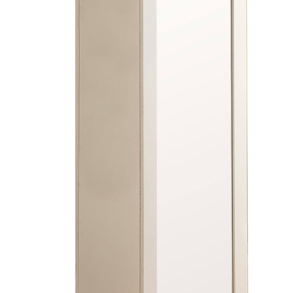 White Metal Accent Cabinet Y8341