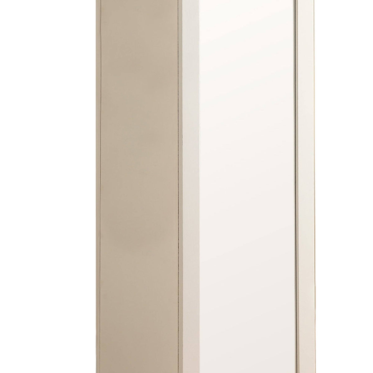 White Metal Accent Cabinet Y8341