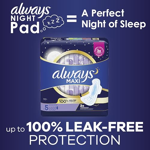 20 Count Heavy Overnight Maxi Pads with Wings W466