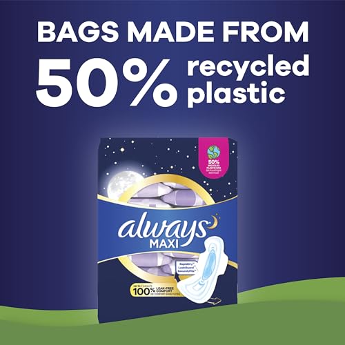 20 Count Heavy Overnight Maxi Pads with Wings W466