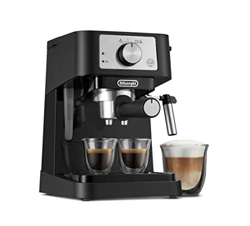 Compact Manual Espresso Machine, 15 Bar Pump Pressure, Tamper Included C8556