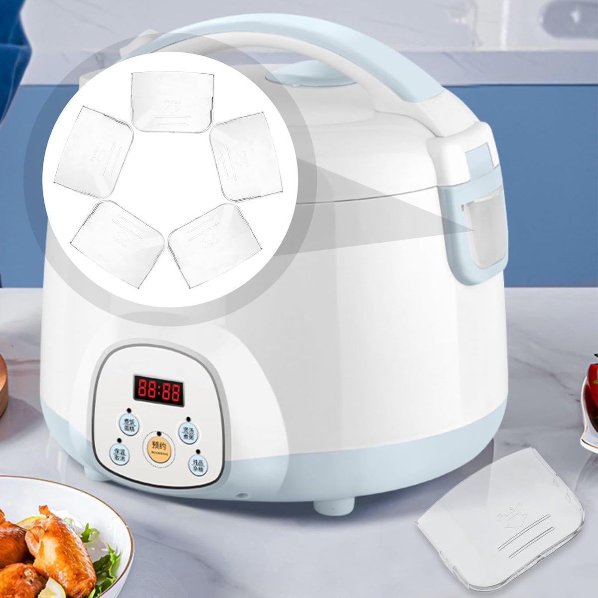 5pcs Plastic Rice Cooker Water Box M576