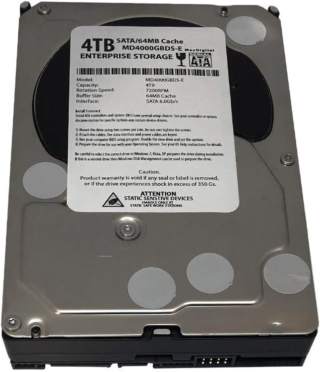 4TB 7200RPM SATA 3.5inch Internal Hard Drive D422