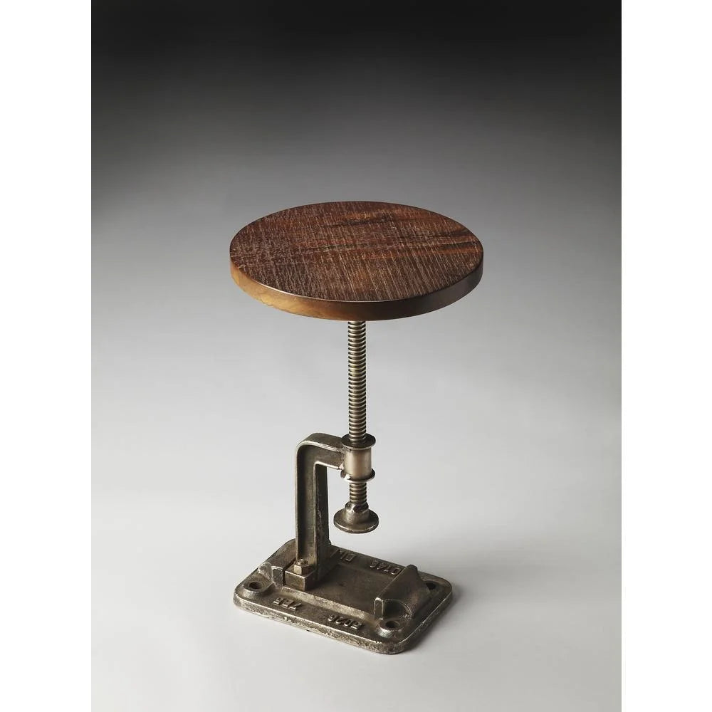 Industrial Chic Adjustable Accent Table R104