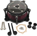 Motorcycle Air Cleaner Intake Filter System Kit Chrome H5115