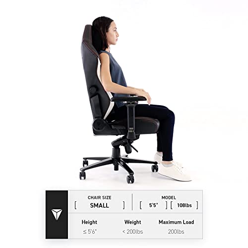Black/White Leatherette Gaming Chair with 4D Armrests W42119