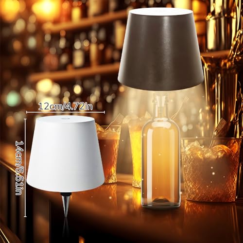 White 2PCS Rechargeable LED Wine Bottle Lamp P5689