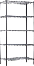 Wire Shelving Unit Metal Shelf Organizer Heavy Duty Rack 14 Dx24 Wx60 H H30411