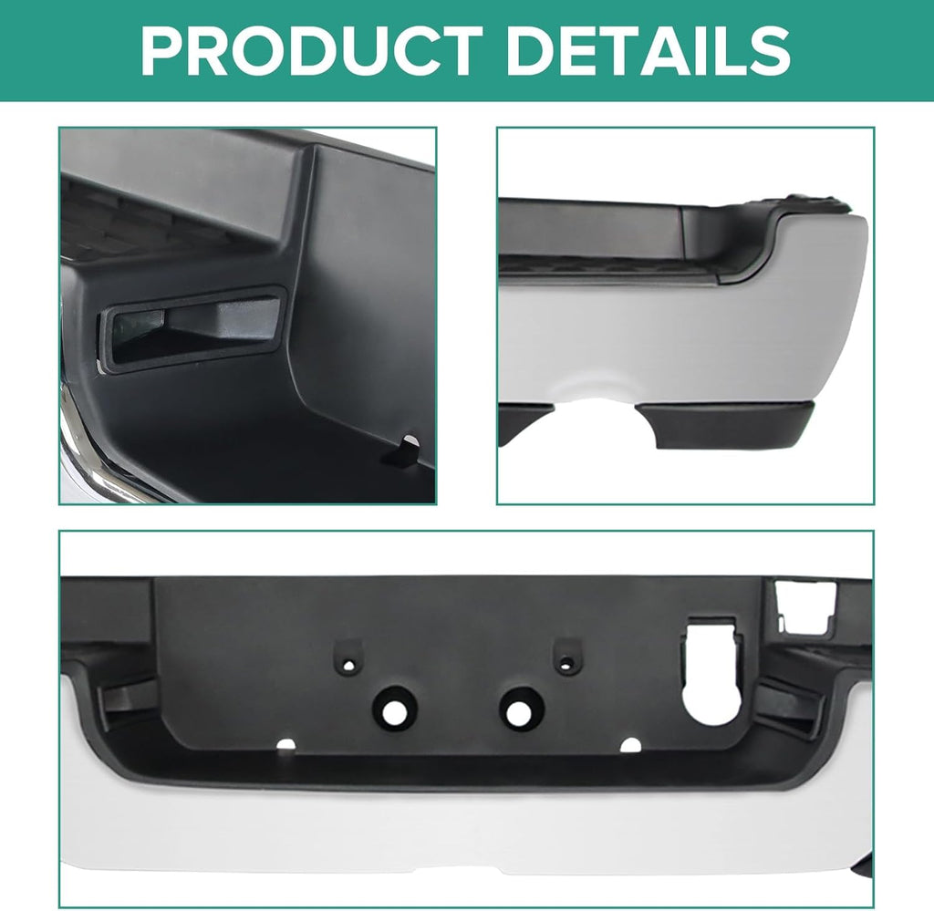 Steel Chrome Rear Step Bumper Assembly H10437