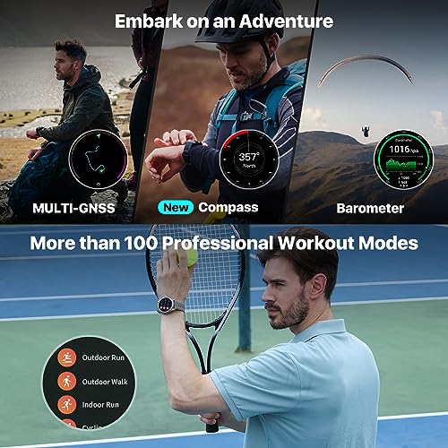 Obsidian Smartwatch with Snapdragon W5+ Gen 1 Wear OS P4934