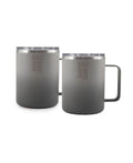 Insulated Coffee Mugs, Set of 2 - Gray X688968