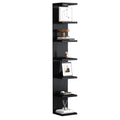 7 Tier Black Wall Shelf with LED Remote Control Light M452