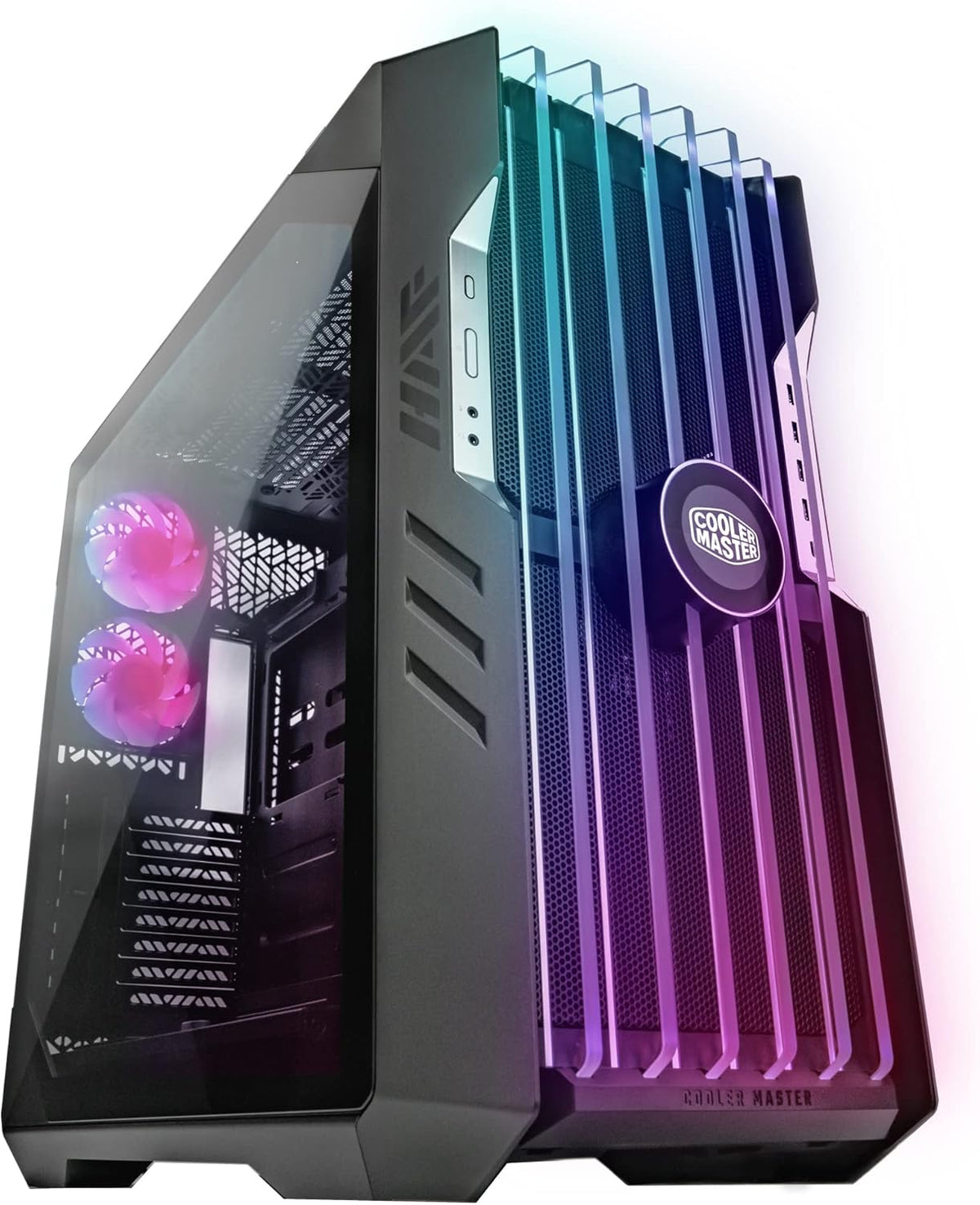 ATX Mid-Tower with Dual 200mm ARGB Fans & Tempered Glass W440