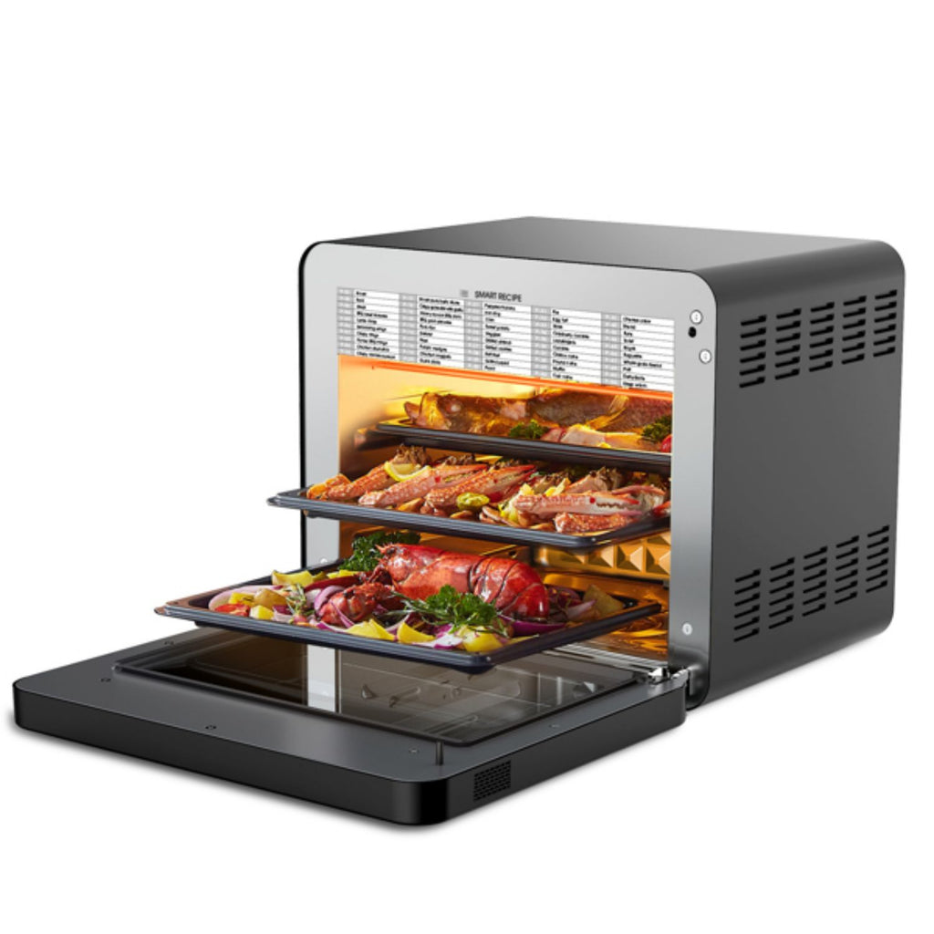 26-Quart Black Stainless Steel Steam Convection Oven O9533
