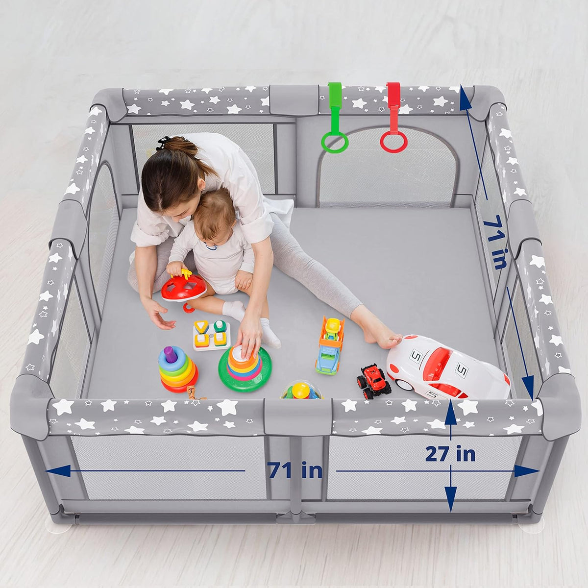 X-Large Foldable Portable Baby Playpen with Carry-Case K680792