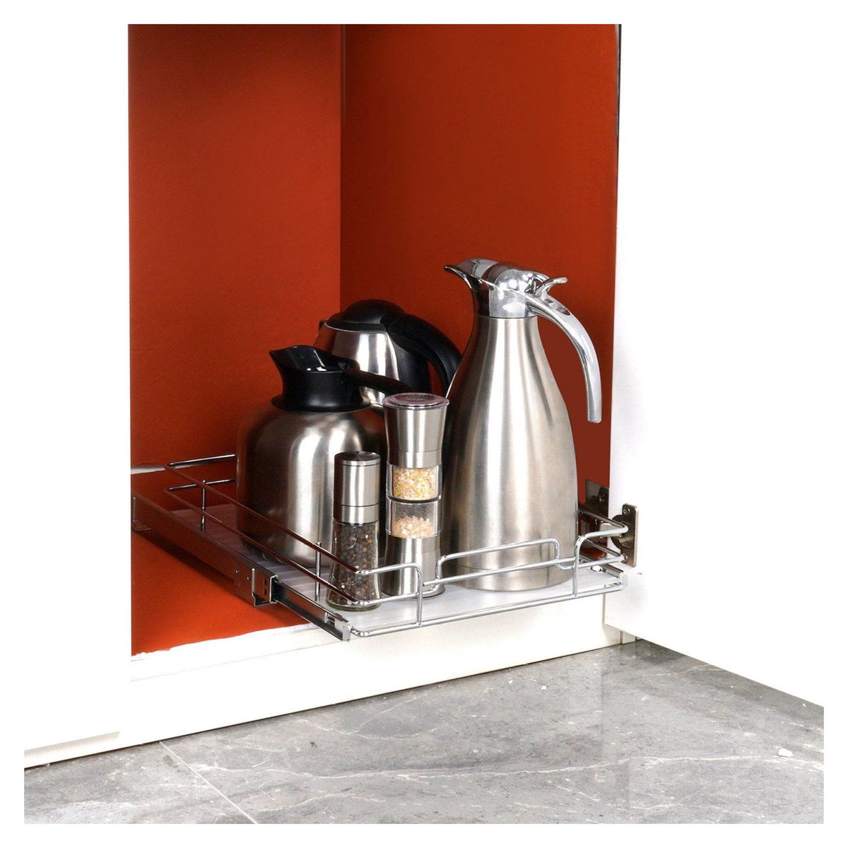 Chrome Steel Roll Out Drawers C56977