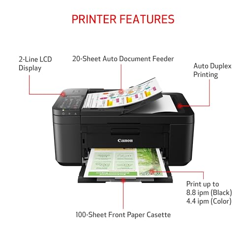 White All-in-One Wireless Printer with Auto Document Feeder N75528