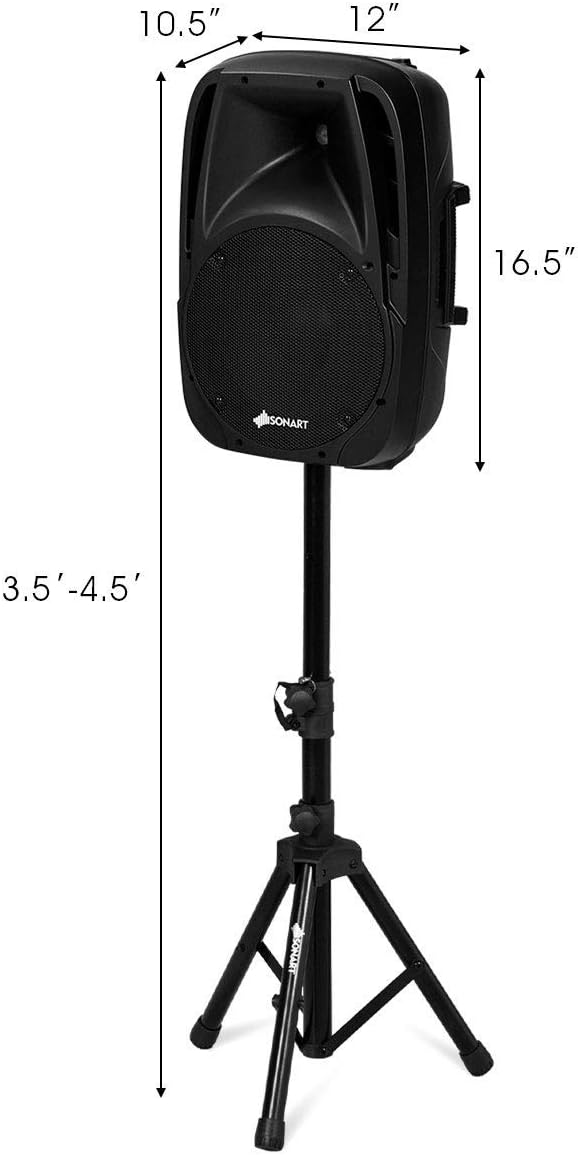 1600W 2-Way Powered PA Speaker System T276