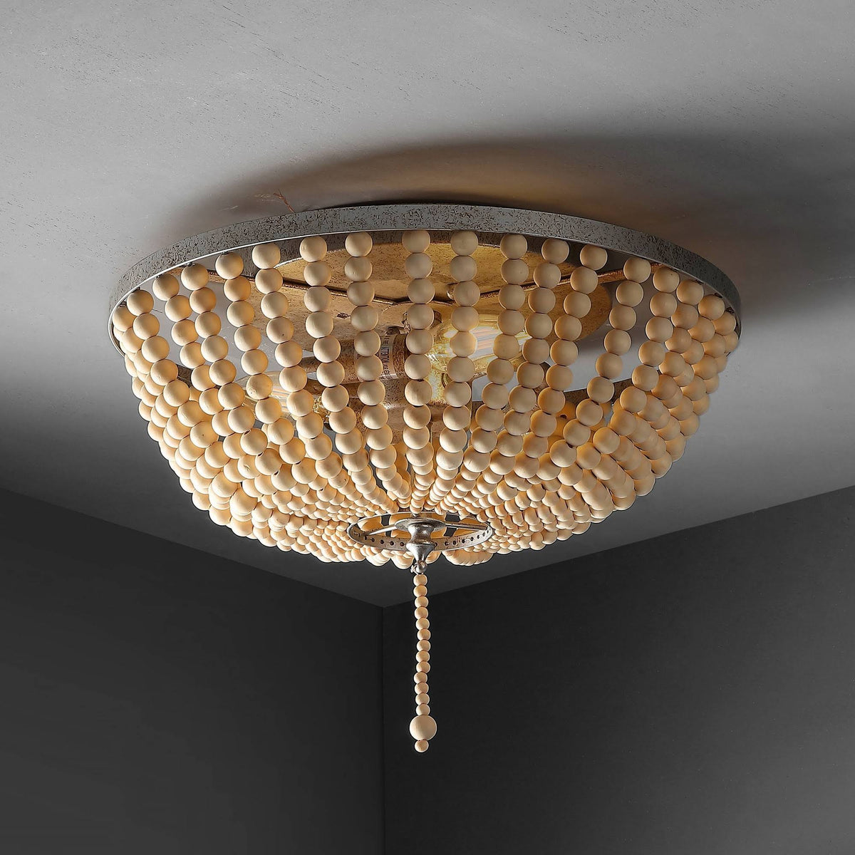Antiqued Silver LED Flush Mount M939