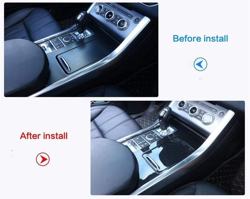 Carbon Fiber Style ABS Plastic Center Console Panel Cover Trim U8918