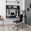 Floating Wall Mounted Computer Desk with Storage I8951