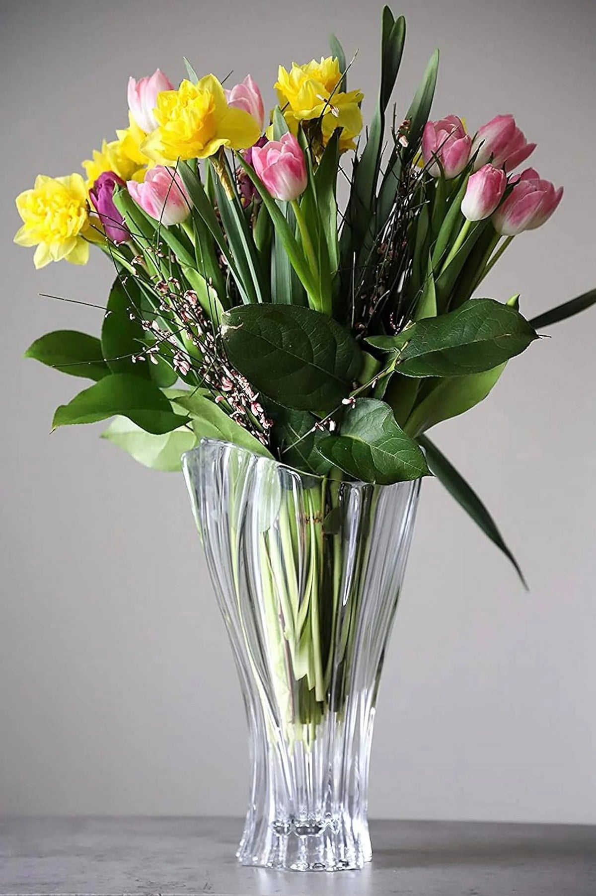 Clear Crystal Glass Vase H3727
