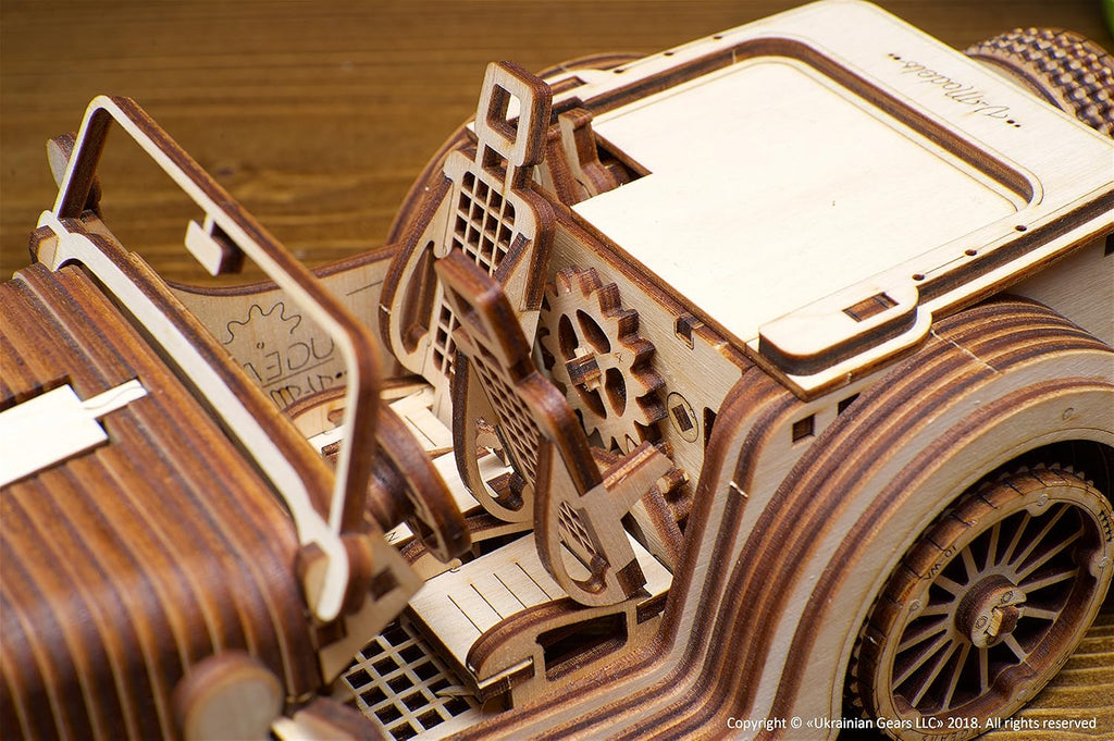 3-D Wooden Puzzle Roadster E871459
