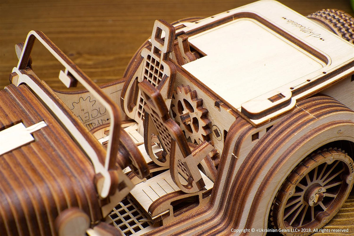 3-D Wooden Puzzle Roadster E871459