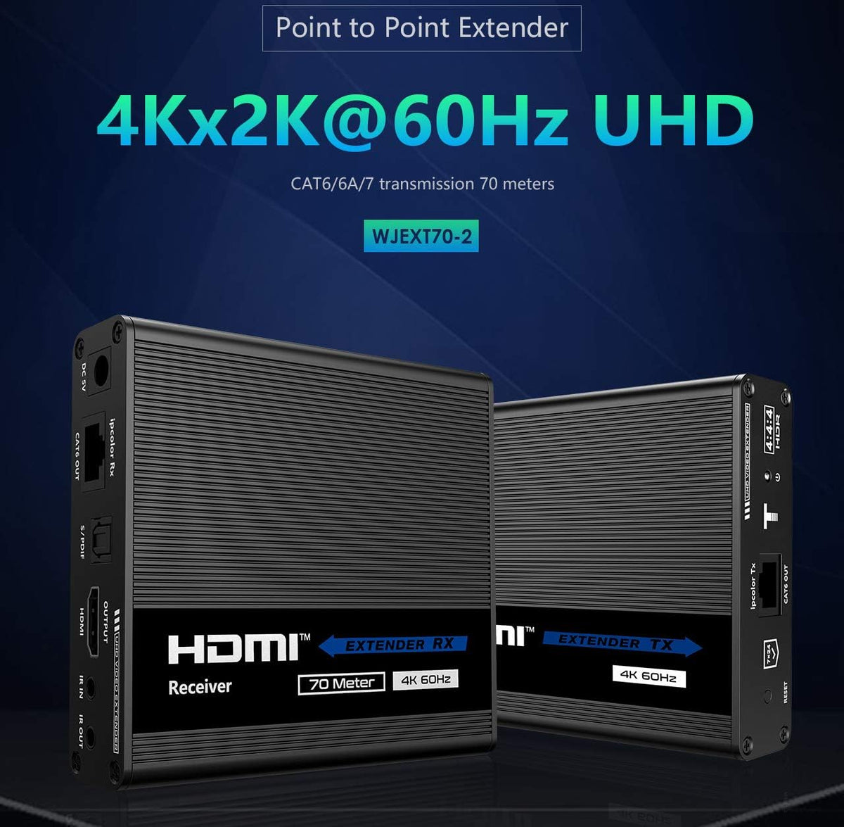 4K@60Hz Cascadable HDMI Extender (KVM) V52870
