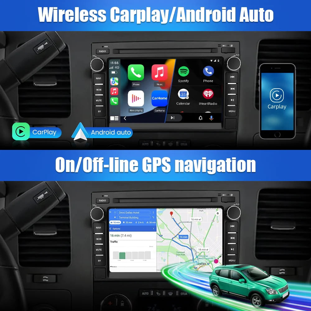 Car Radio Stereo with Bluetooth GPS Navigation J908568