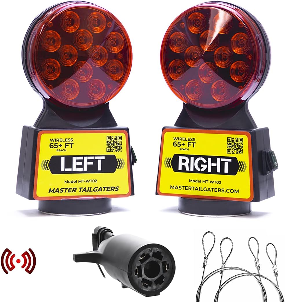 Wireless Trailer Tow Lights with Safety Straps L107993