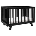Black 3-in-1 Convertible Crib with Toddler Bed Conversion Kit S719