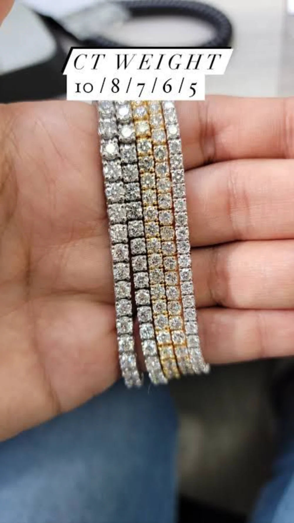 14K White Gold Chain Bracelet D1299