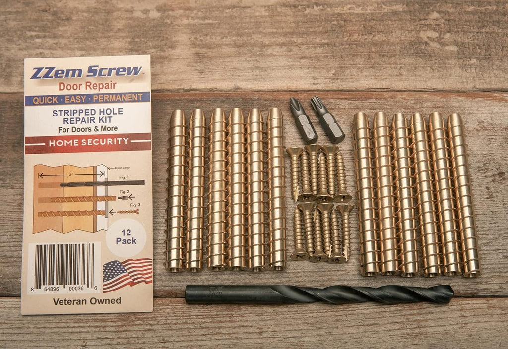 12 Pack Door Hinge Screw Hole Repair Kit G692344
