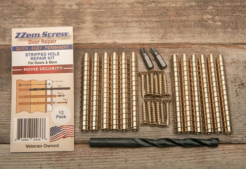 12 Pack Door Hinge Screw Hole Repair Kit G692344