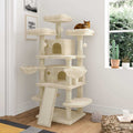 68 Inches Multi-Level Cat Tree with Cat Condo Plush Perches Sisal Scratching Y1007